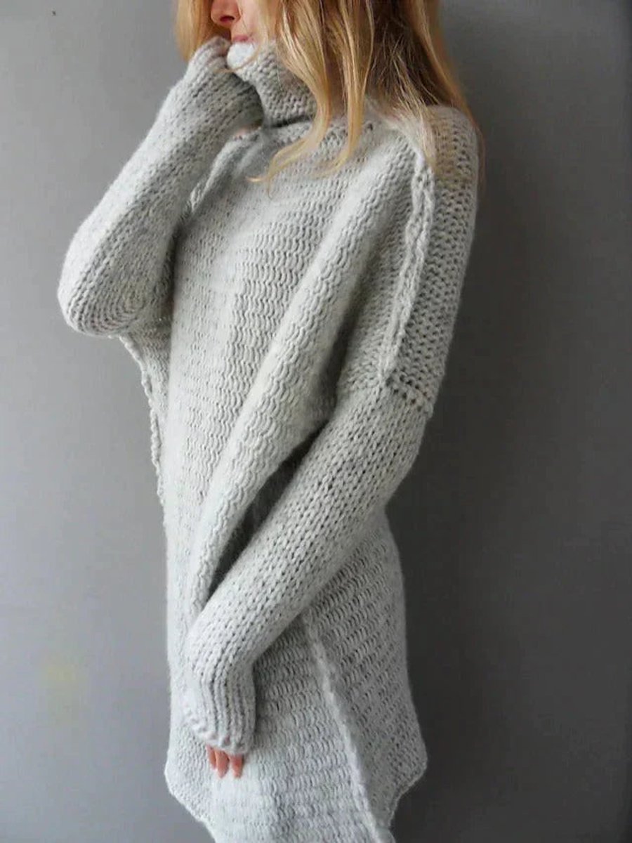 Women’s Oversized Chunky Knit Roll Neck Jumper