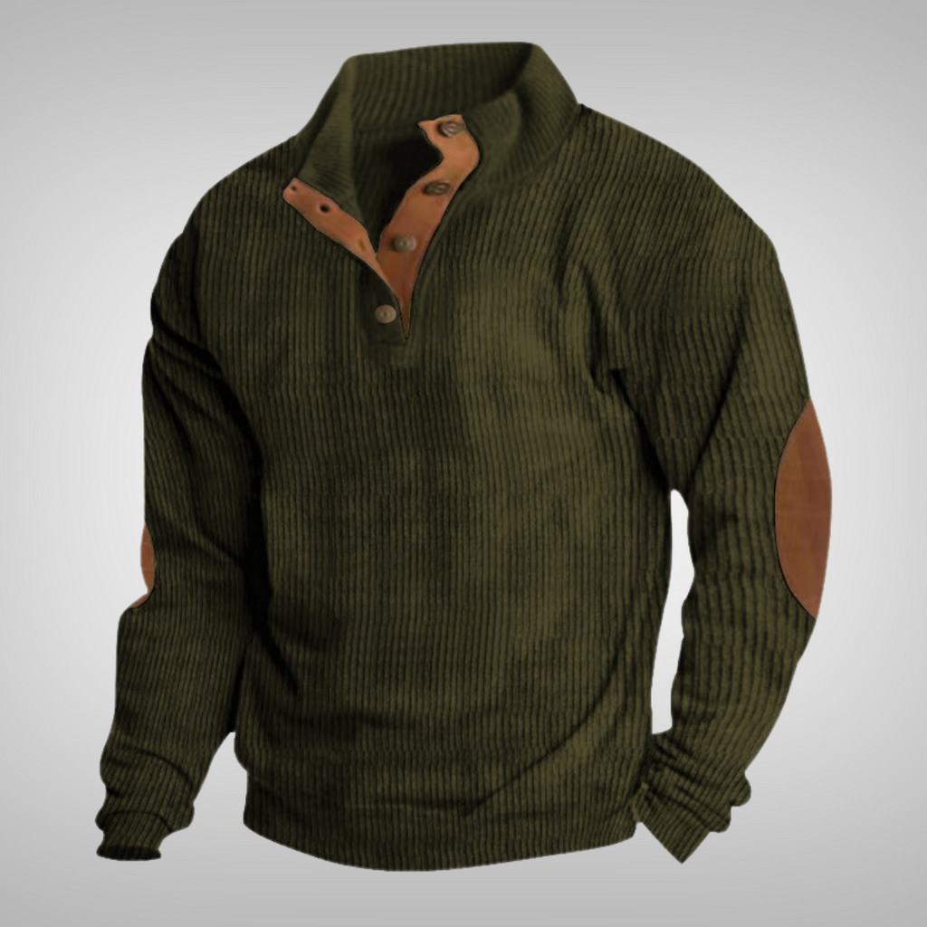 Men’s Classic Knitted Jumper Army Green