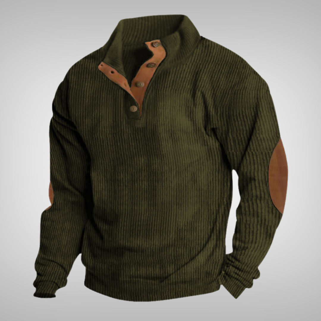 Men’s Classic Knitted Jumper Army Green