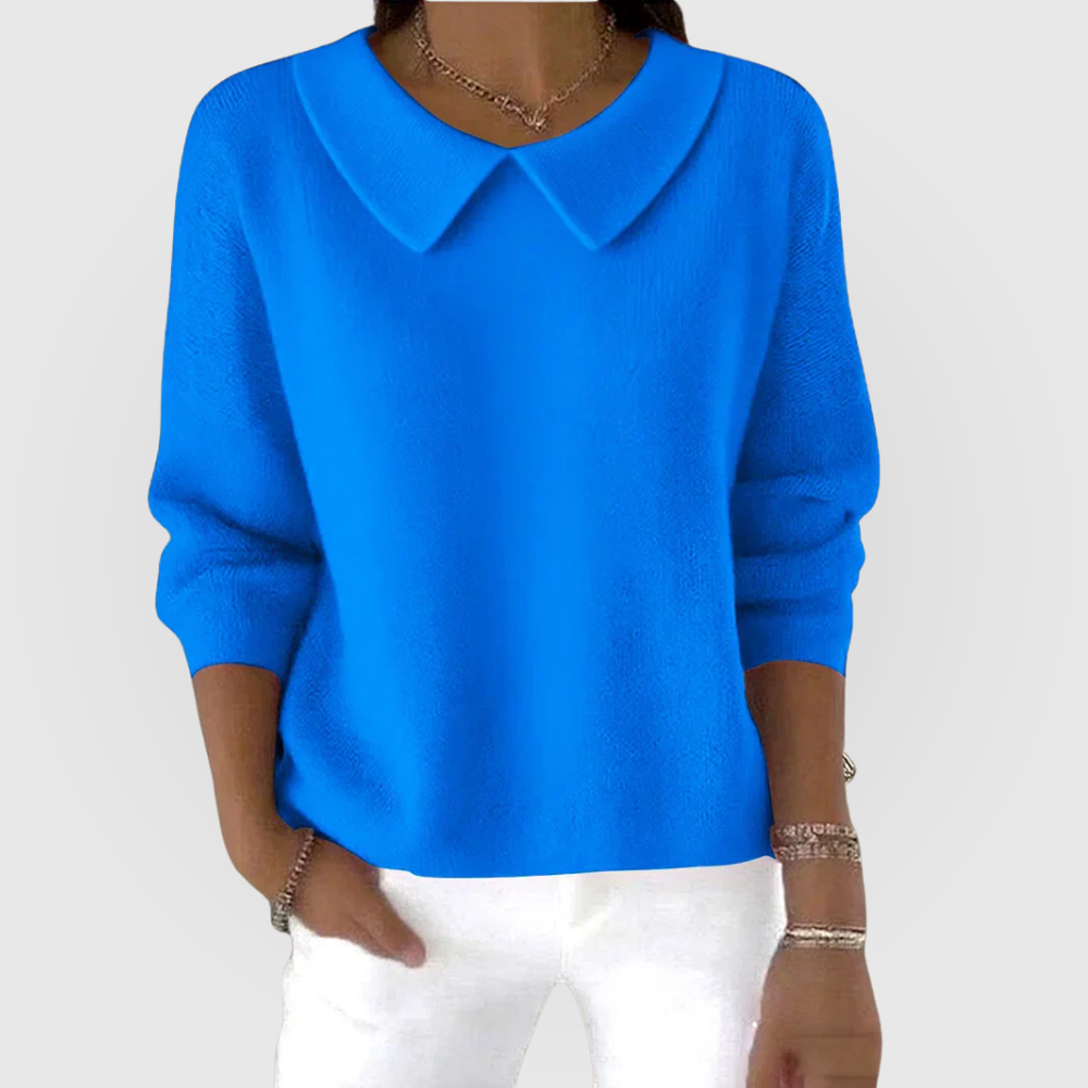 Women’s Classic Round Neck Jumper Blue