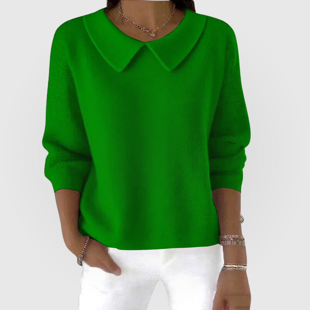Women’s Classic Round Neck Jumper Green