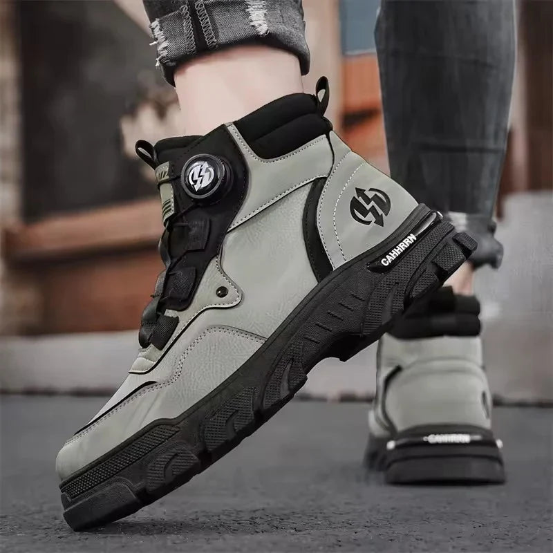 Men’s Durable Comfort Trainers with Supportive Footbed Grey