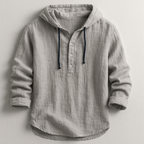 Men’s Luxe Hooded Jumper Grey