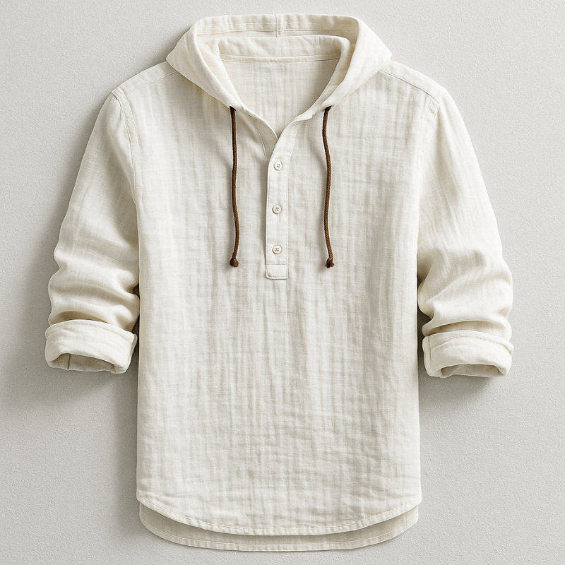 Men’s Luxe Hooded Jumper White