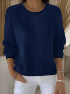 Women’s Soft Comfortable Jumper with Elegant Design Dark Blue