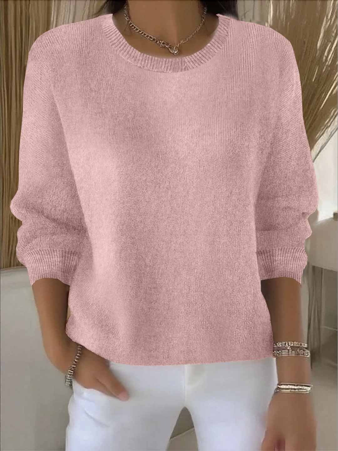 Women’s Soft Comfortable Jumper with Elegant Design Pink