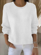 Women’s Soft Comfortable Jumper with Elegant Design White