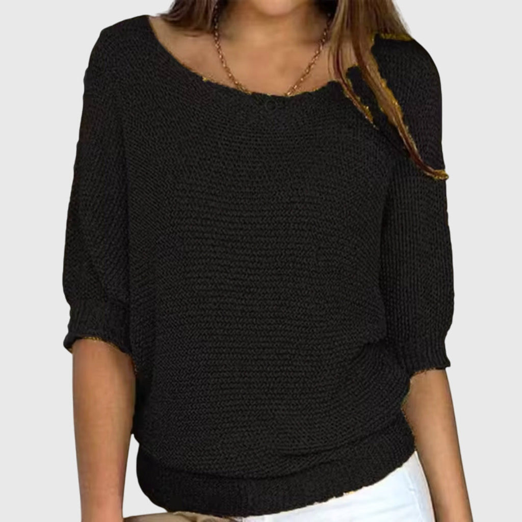 Women’s Elegant Knitted Jumper Black