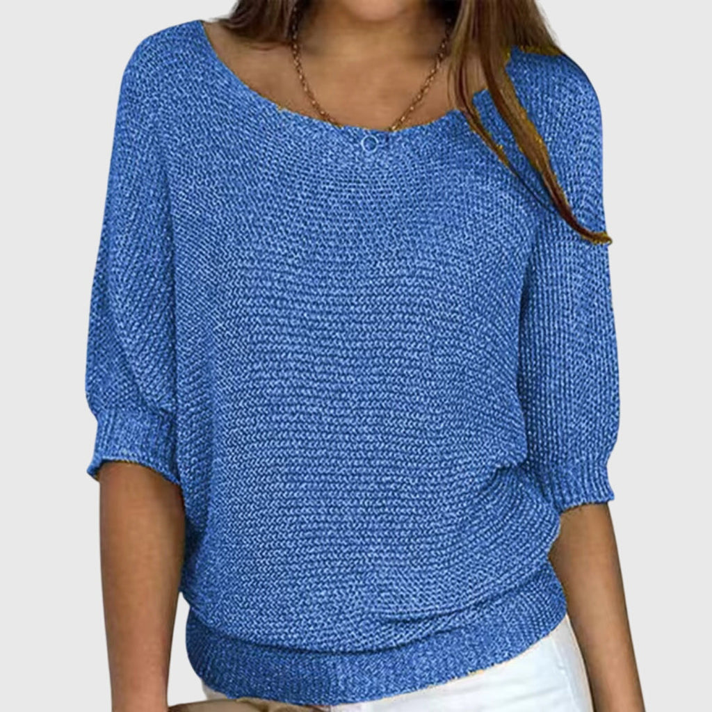 Women’s Elegant Knitted Jumper Blue