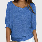 Women’s Elegant Knitted Jumper Blue