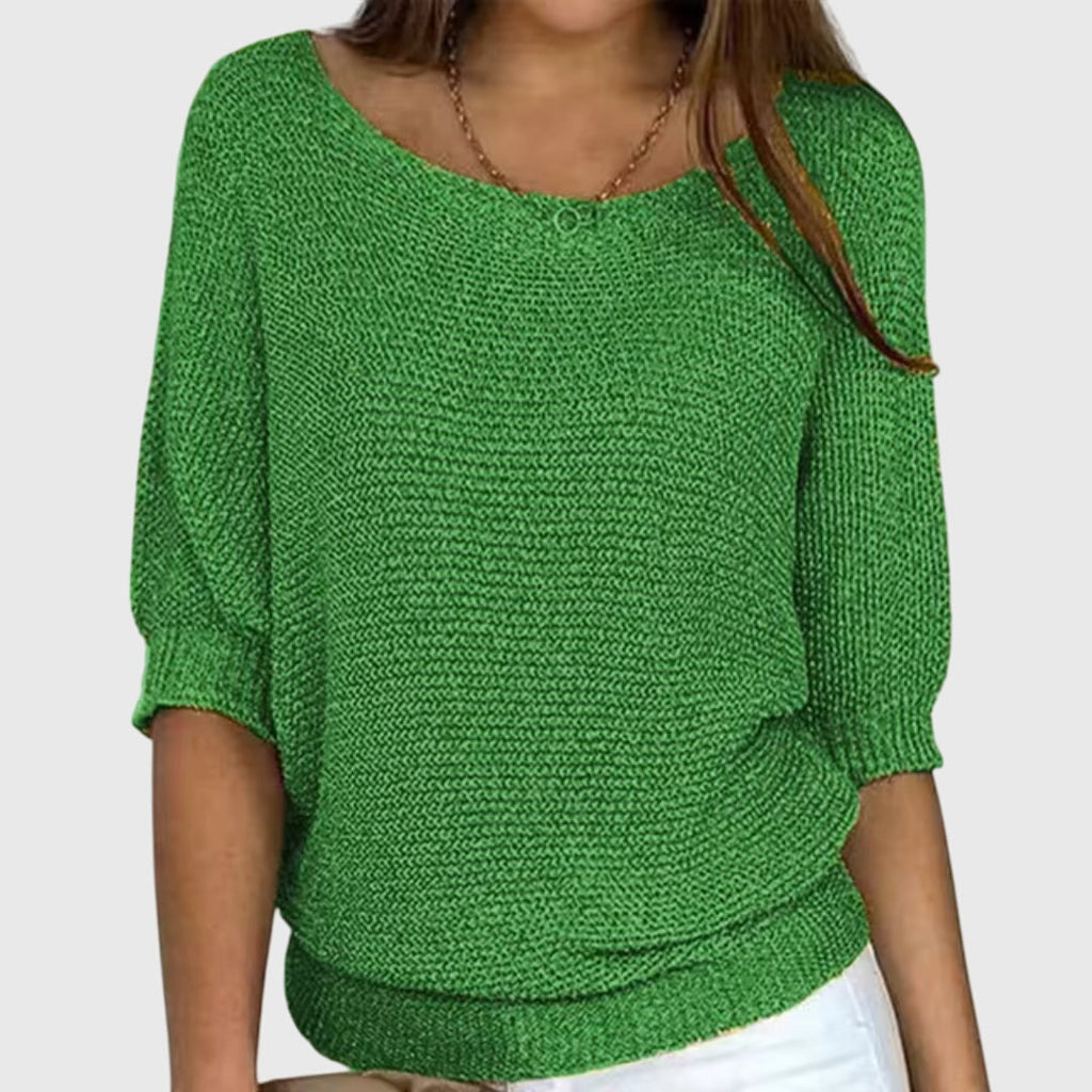 Women’s Elegant Knitted Jumper Green