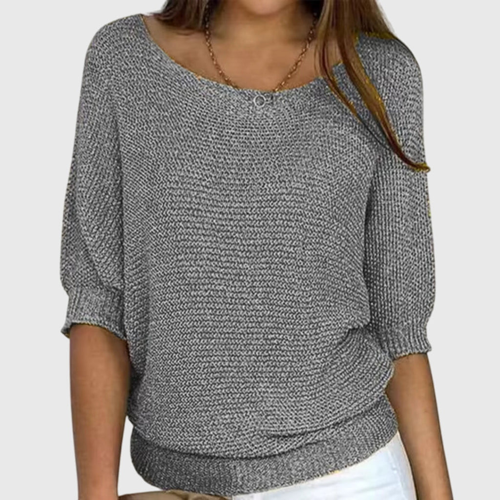 Women’s Elegant Knitted Jumper Grey