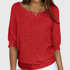 Women’s Elegant Knitted Jumper Red