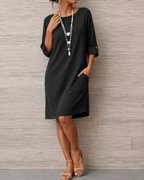 Women’s Elegant Midi Dress Black