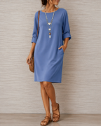 Women’s Elegant Midi Dress Blue
