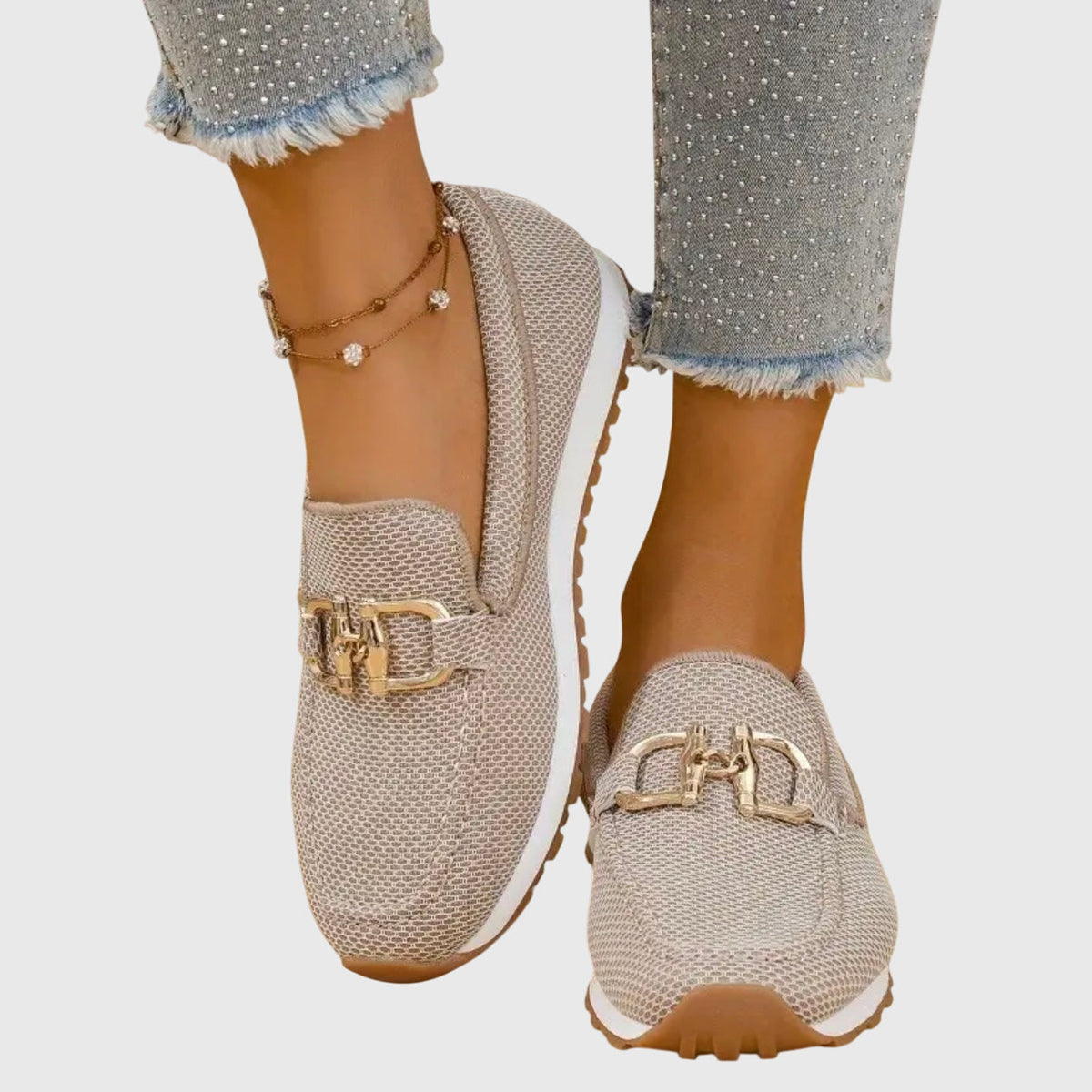 Women’s Casual Loafers for Everyday Comfort Beige