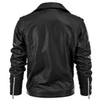 Men’s Classic Faux Leather Biker Jacket