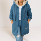 Women’s Fleece Hooded Jacket Blue