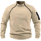 Men’s Warm Fleece Tactical Jumper Beige