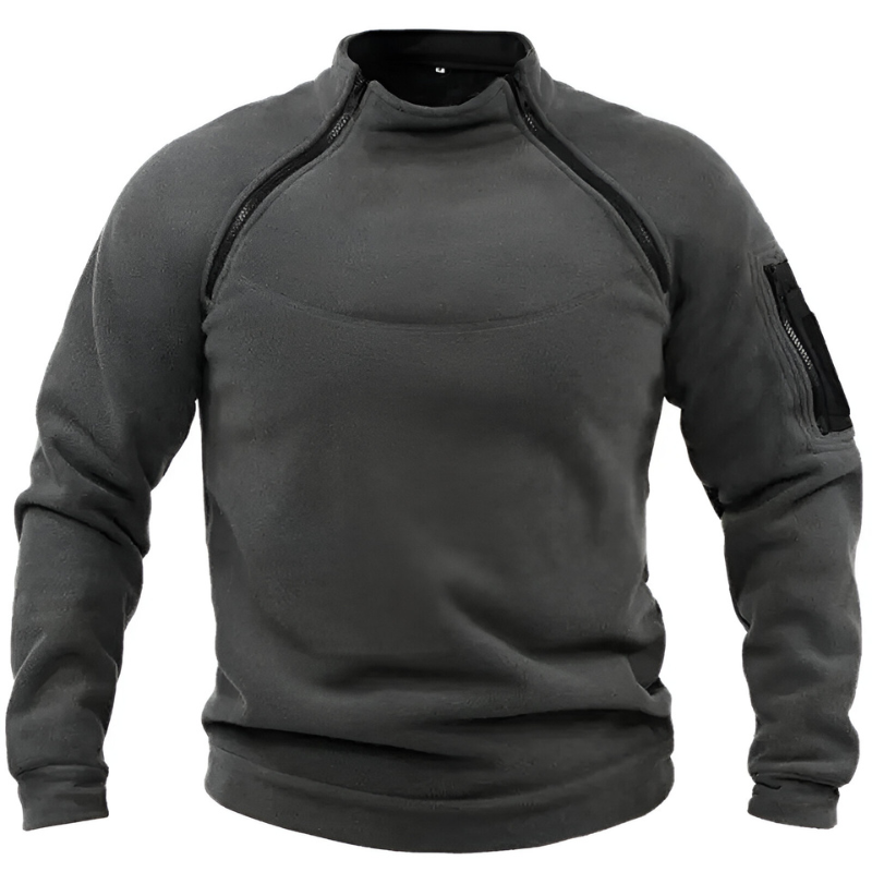 Men’s Warm Fleece Tactical Jumper Grey