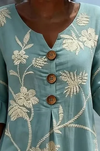 Women’s Elegant Floral Midi Dress