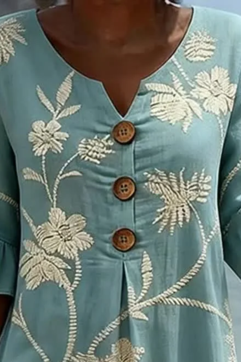 Women’s Elegant Floral Midi Dress