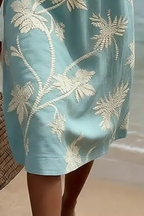 Women’s Elegant Floral Midi Dress