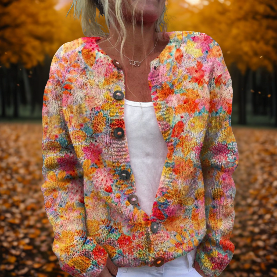 Women’s Floral Print Cardigan Multicolour