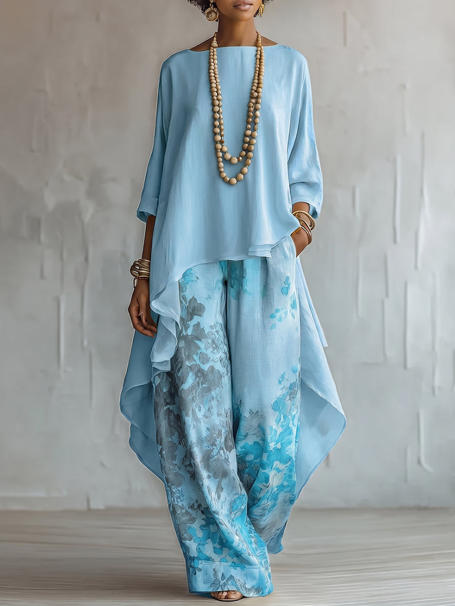 Women’s Two-Piece Set Blue