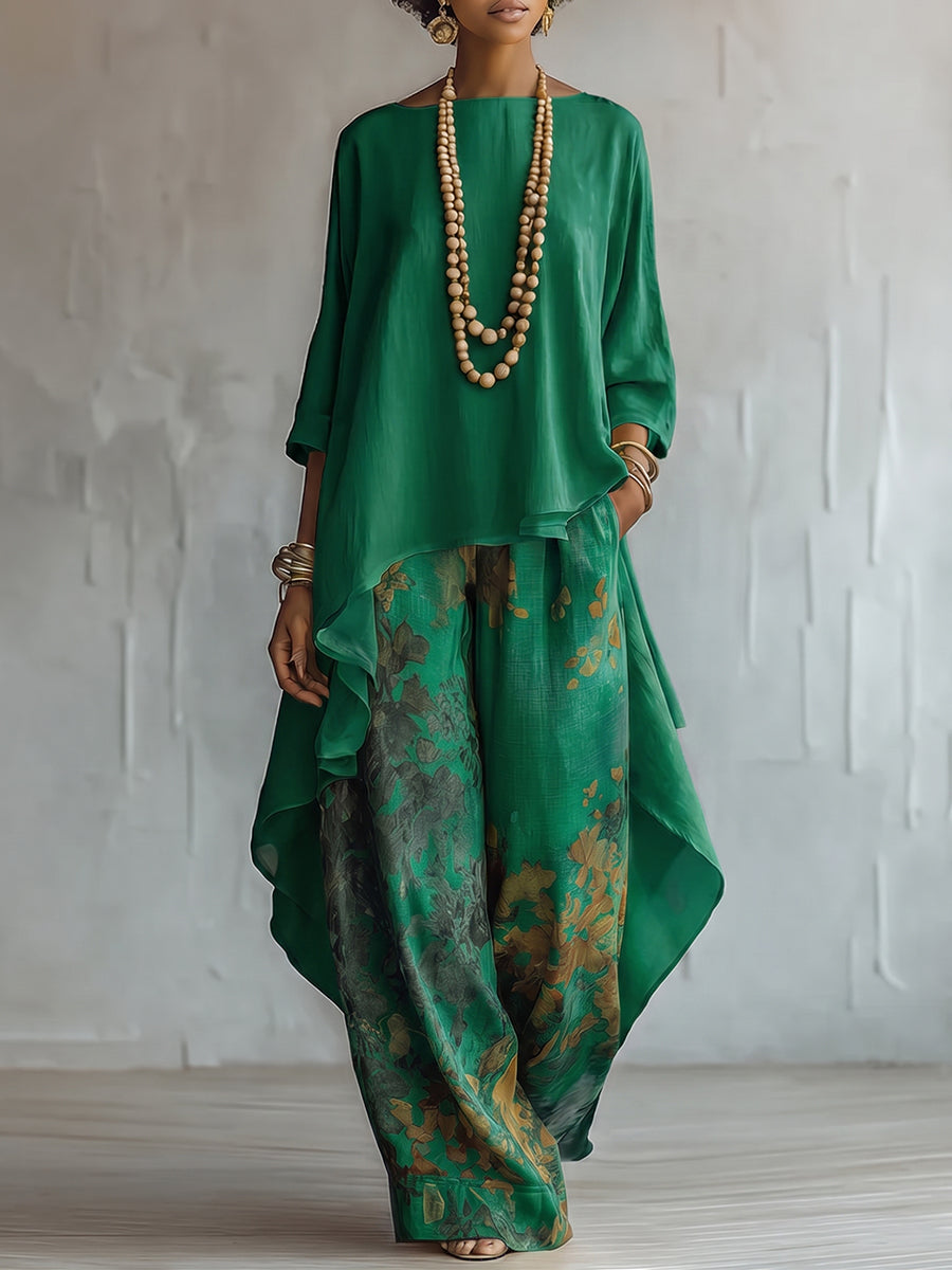 Women’s Two-Piece Set Green