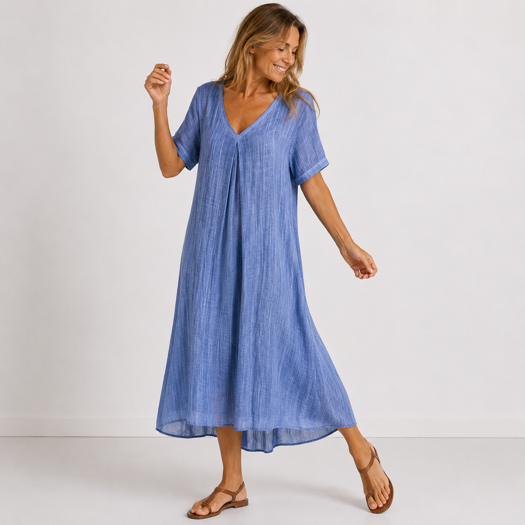 Women’s Flowing Maxi Dress Navy Blue