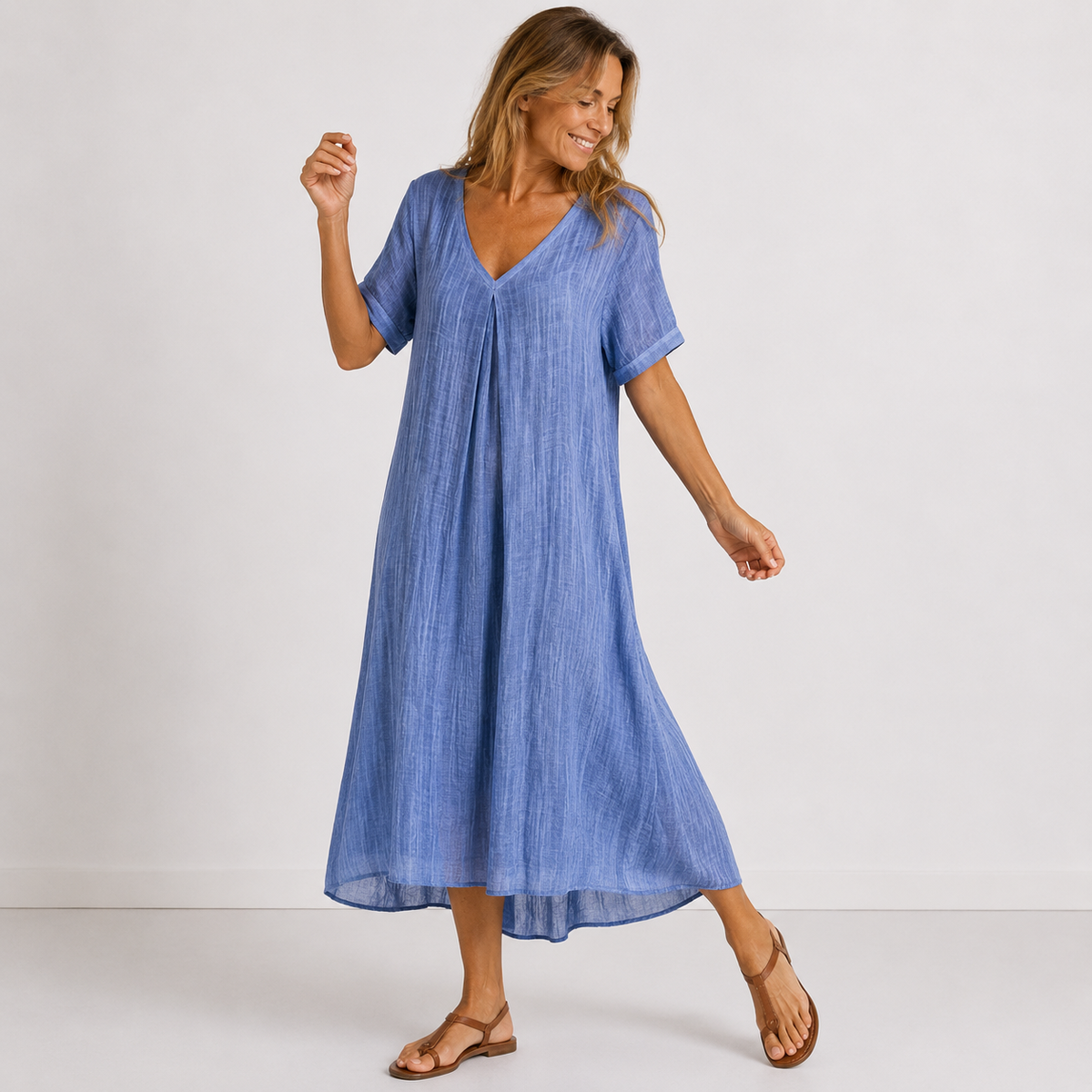 Women’s Flowing Maxi Dress Navy Blue