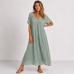Women’s Flowing Maxi Dress Peacock Green