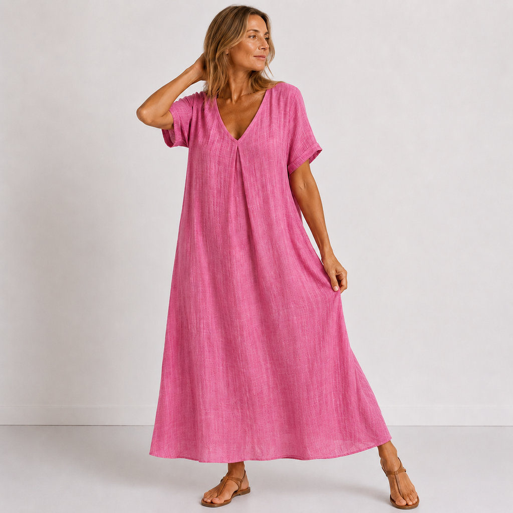 Women’s Flowing Maxi Dress Pink