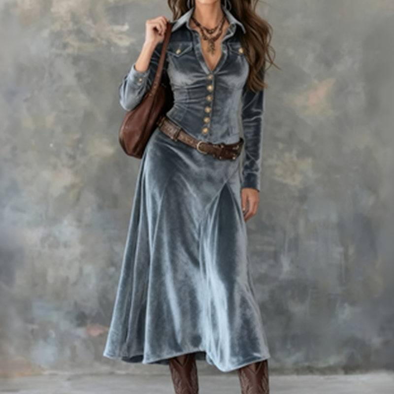 Women’s Modern Flowy Maxi Dress
