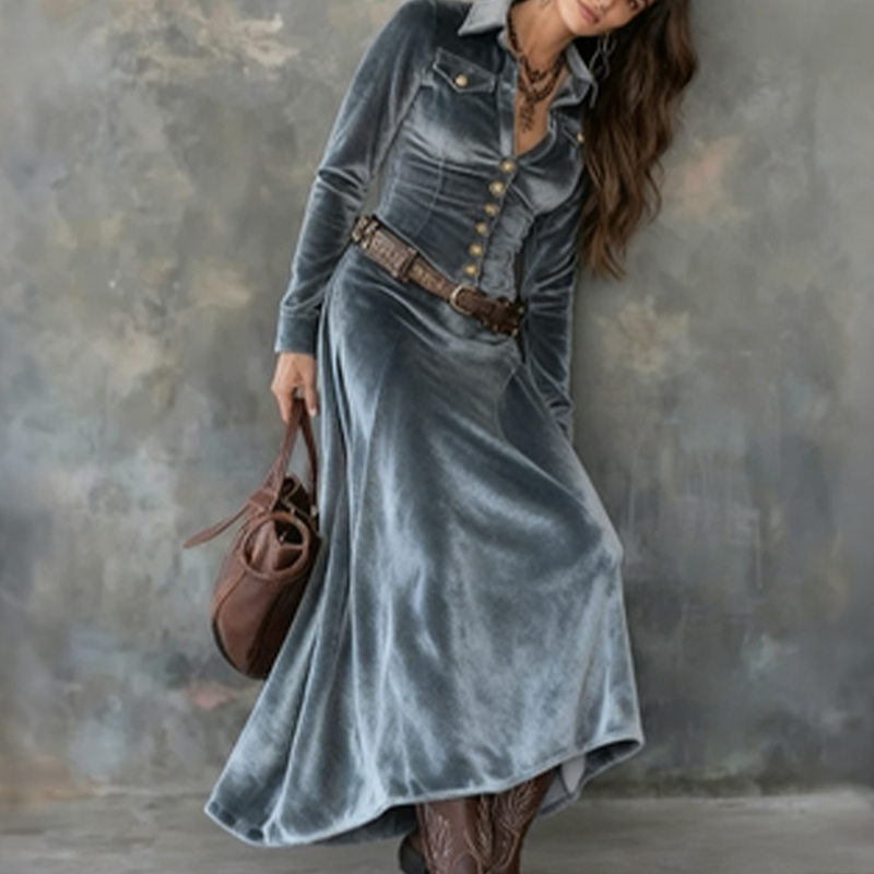 Women’s Modern Flowy Maxi Dress