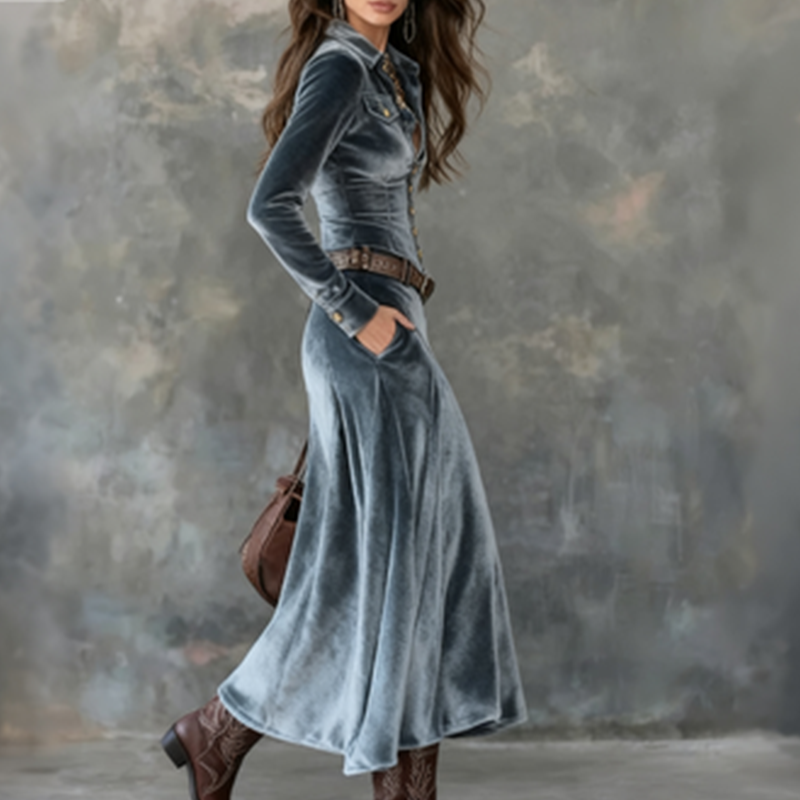 Women’s Modern Flowy Maxi Dress