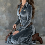 Women’s Modern Flowy Maxi Dress