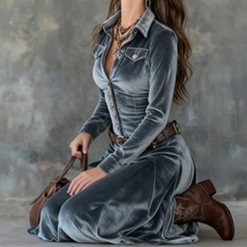 Women’s Modern Flowy Maxi Dress