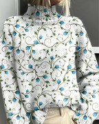 Women’s Casual Graphic Knitted Jumper White