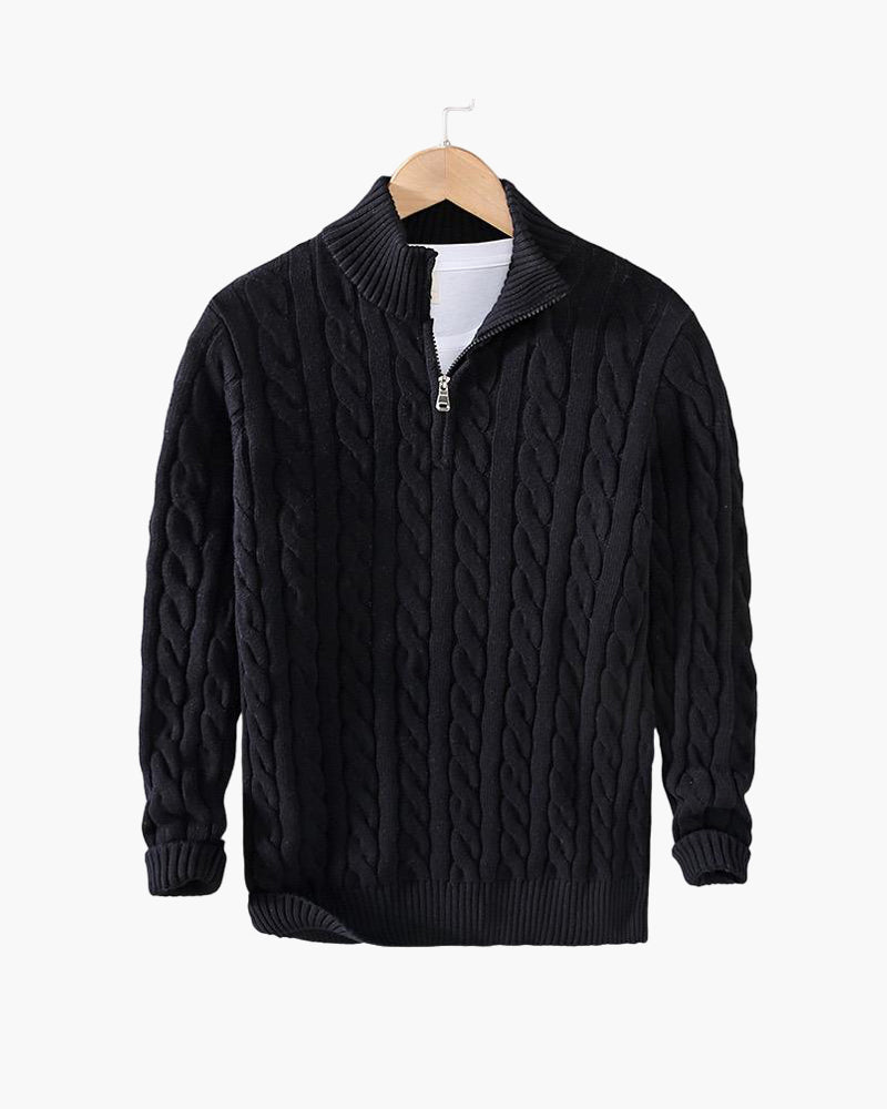 Men’s Classic Knitted Half-Zip Jumper