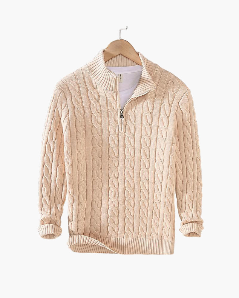 Men’s Classic Knitted Half-Zip Jumper