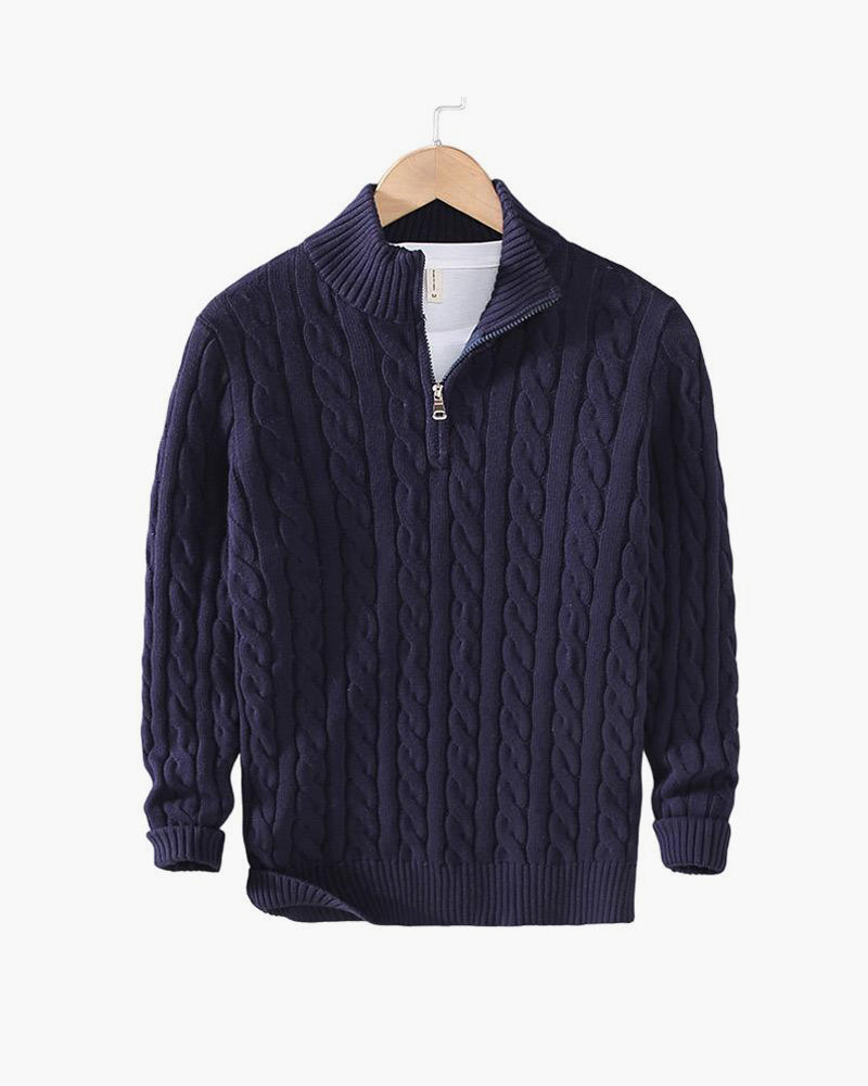 Men’s Classic Knitted Half-Zip Jumper