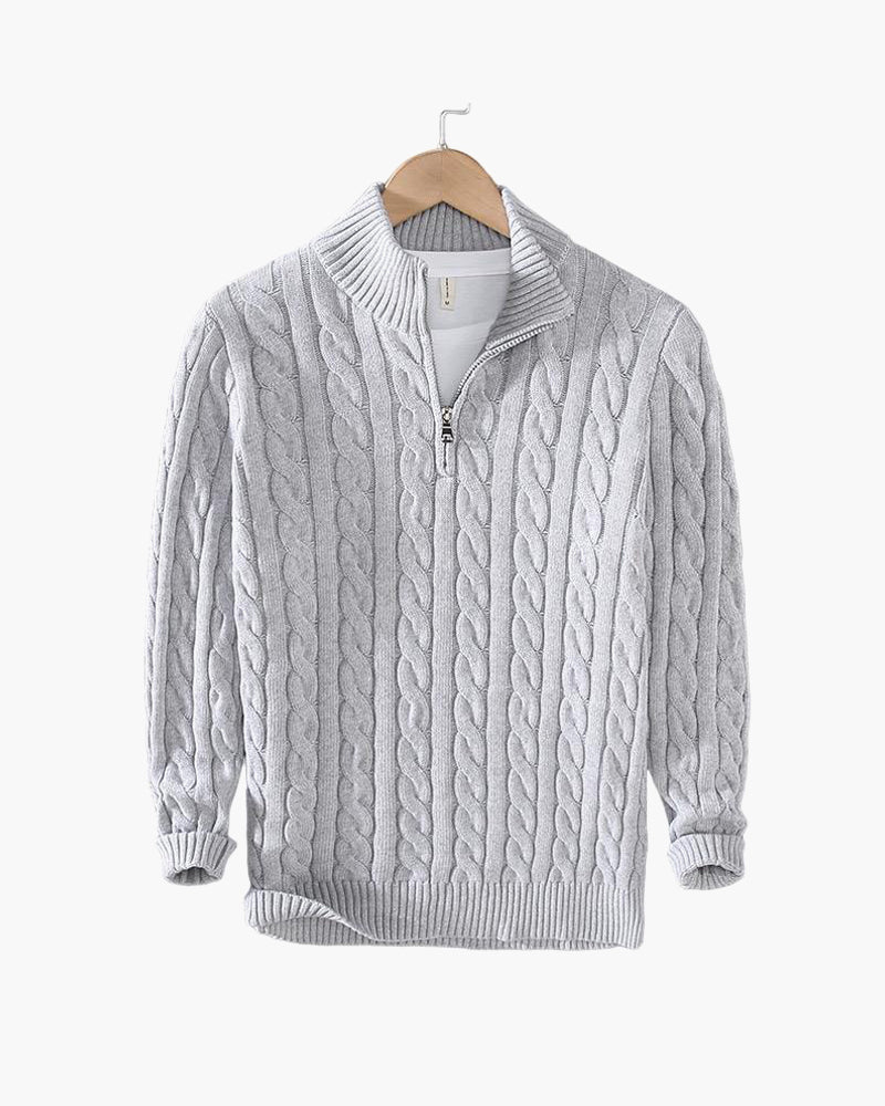 Men’s Classic Knitted Half-Zip Jumper