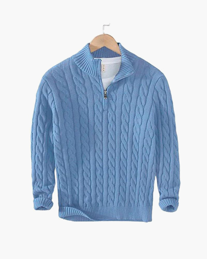 Men’s Classic Knitted Half-Zip Jumper