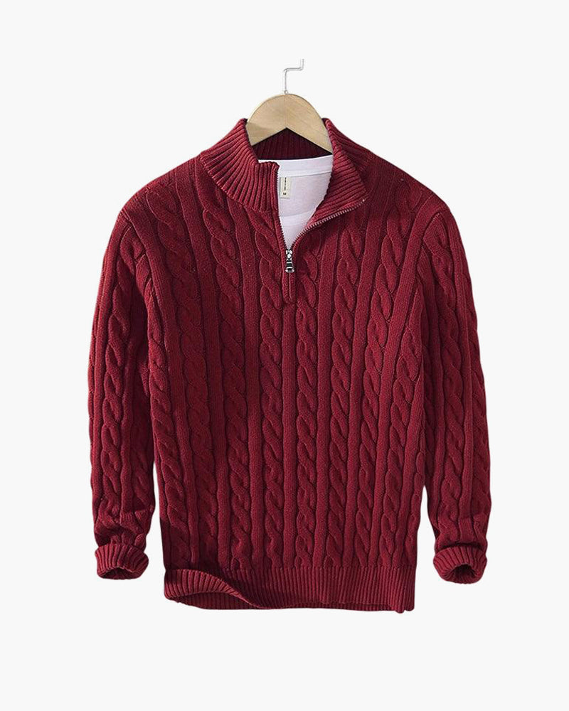 Men’s Classic Knitted Half-Zip Jumper