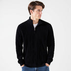 Men’s Classic Knitted Half-Zip Jumper Black