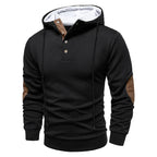Men’s Casual Modern Hooded Jumper Black