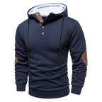 Men’s Casual Modern Hooded Jumper Blue