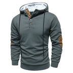 Men’s Casual Modern Hooded Jumper Grey